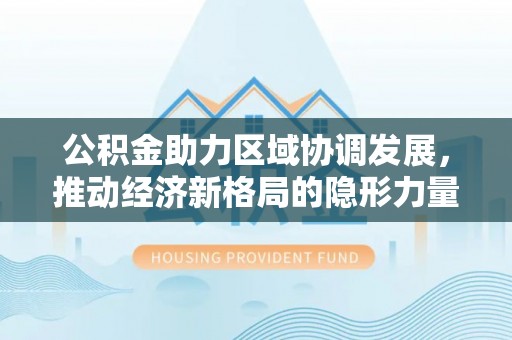 嫩江公积金助力区域协调发展，推动经济新格局的隐形力量