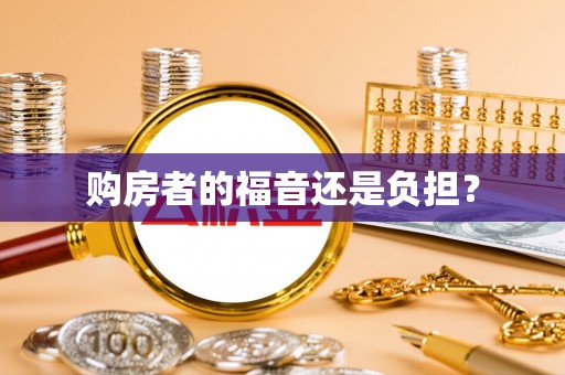 嫩江购房者的福音还是负担？