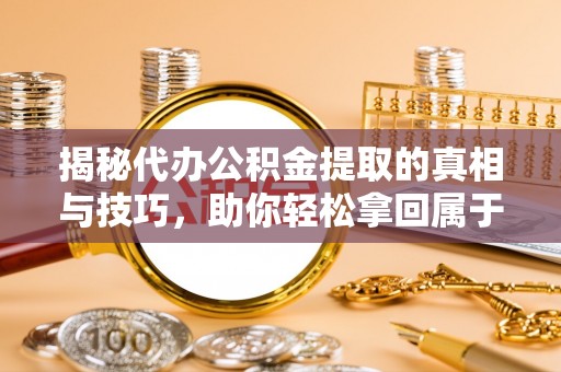 嫩江揭秘代办公积金提取的真相与技巧，助你轻松拿回属于你的钱