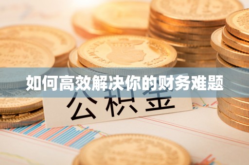 嫩江如何高效解决你的财务难题