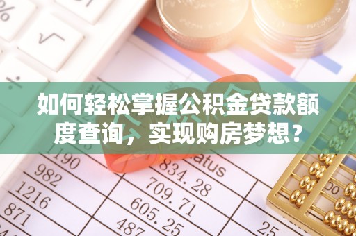 嫩江如何轻松掌握公积金贷款额度查询，实现购房梦想？