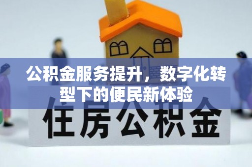 嫩江公积金服务提升，数字化转型下的便民新体验
