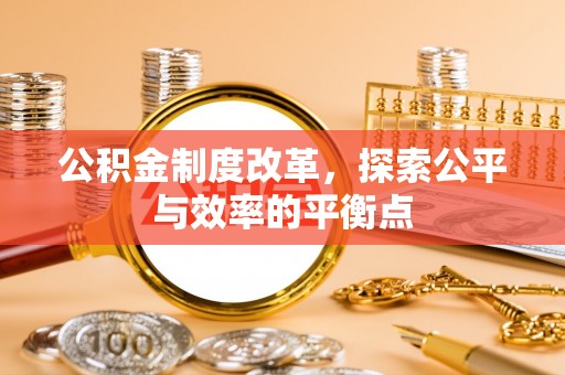 嫩江公积金制度改革，探索公平与效率的平衡点