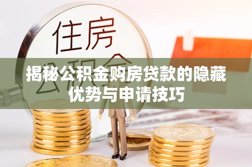 嫩江揭秘公积金购房贷款的隐藏优势与申请技巧