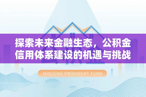 嫩江探索未来金融生态，公积金信用体系建设的机遇与挑战