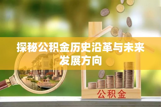 嫩江探秘公积金历史沿革与未来发展方向