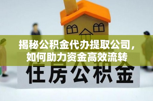 嫩江揭秘公积金代办提取公司，如何助力资金高效流转