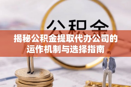 嫩江揭秘公积金提取代办公司的运作机制与选择指南