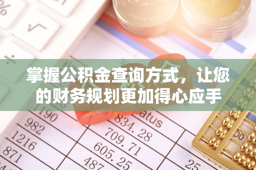 嫩江掌握公积金查询方式，让您的财务规划更加得心应手