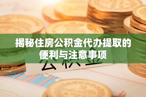 嫩江揭秘住房公积金代办提取的便利与注意事项