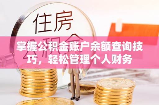 嫩江掌握公积金账户余额查询技巧，轻松管理个人财务