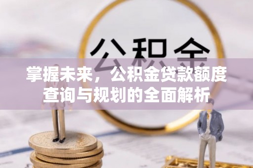 嫩江掌握未来，公积金贷款额度查询与规划的全面解析
